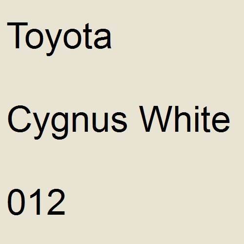 Toyota, Cygnus White, 012.